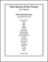 War March of the Priests Concert Band sheet music cover